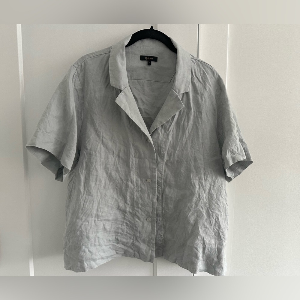 Quince Linen Short Sleeve Women’s Shirt